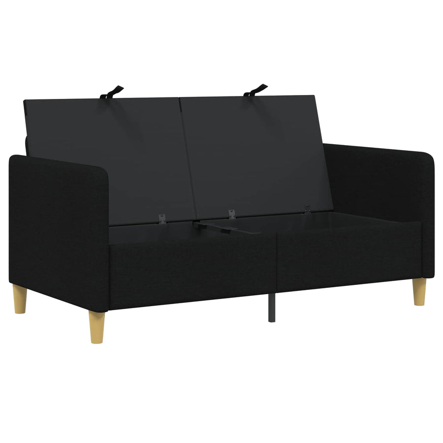 Bank met opslag Zwart 152 x 78 x 87 cm Polyester