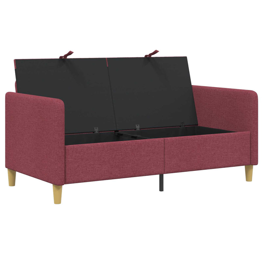 Bank met opslag Wijnrood 152 x 78 x 87 cm Polyester