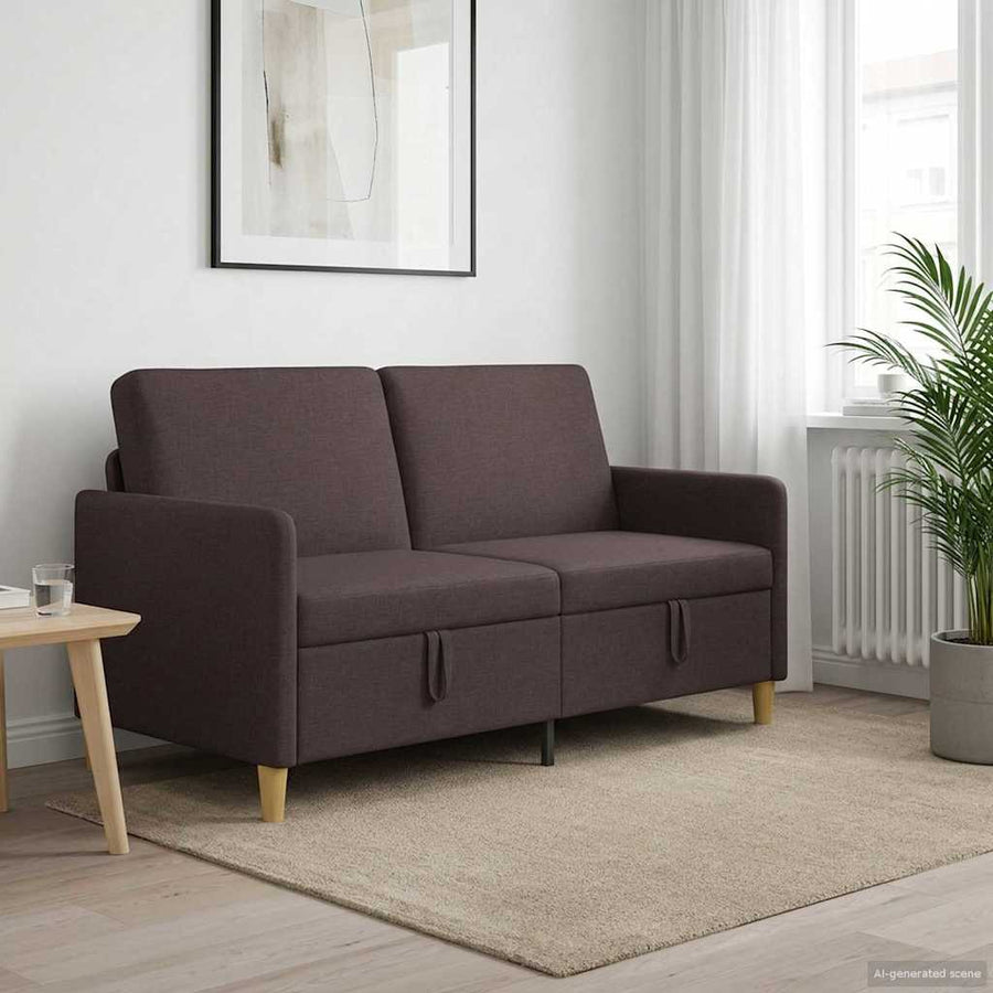 Bank met opslag Donkerbruin 152 x 78 x 87 cm Polyester