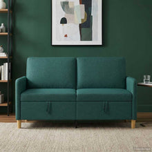 Bank met opslag Donkergroen 152 x 78 x 87 cm Polyester