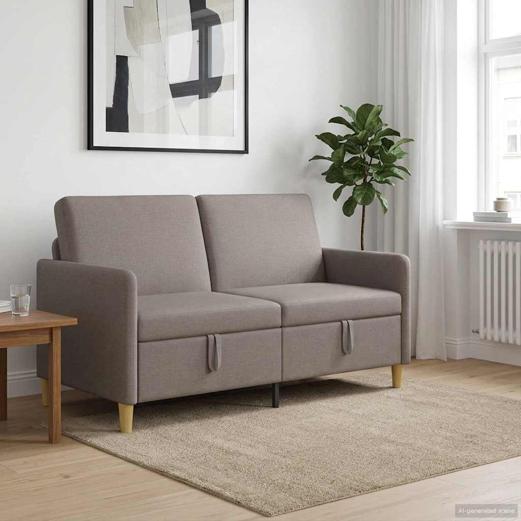 Bank met opslag Taupe 152 x 78 x 87 cm Polyester