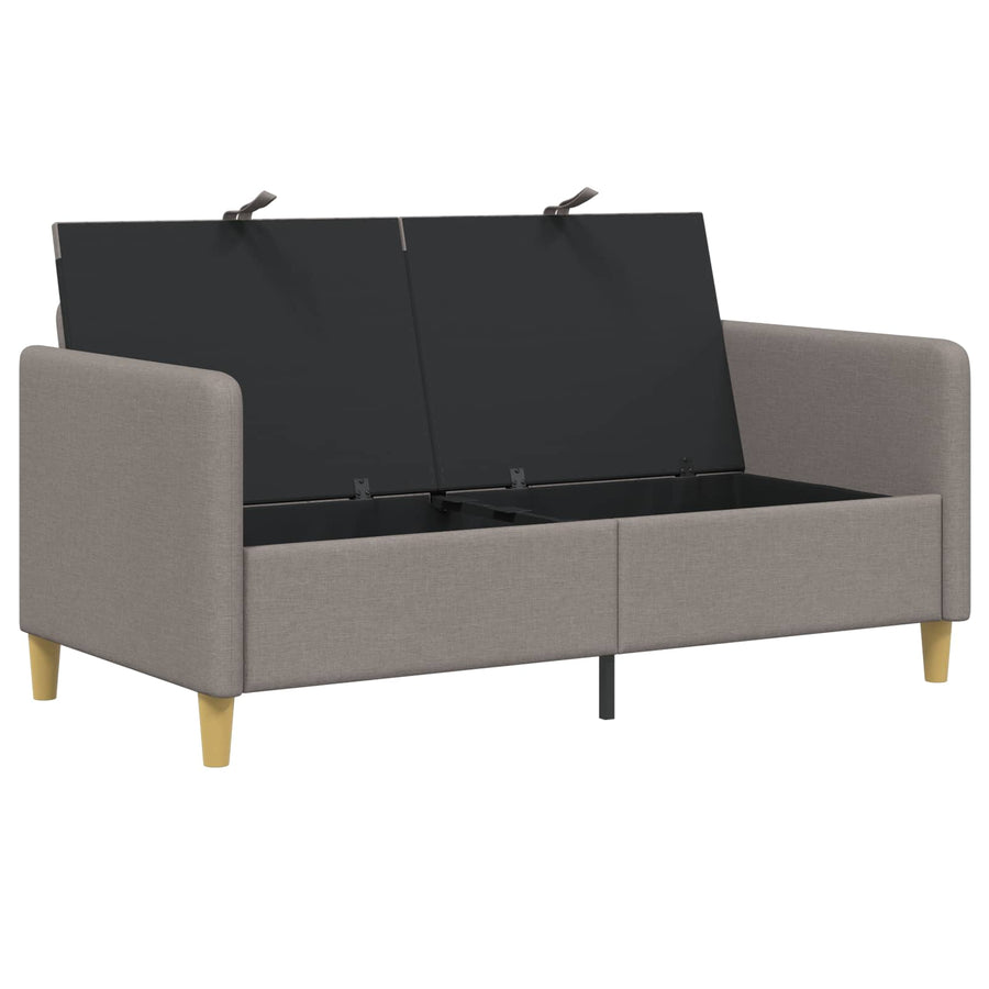 Bank met opslag Taupe 152 x 78 x 87 cm Polyester