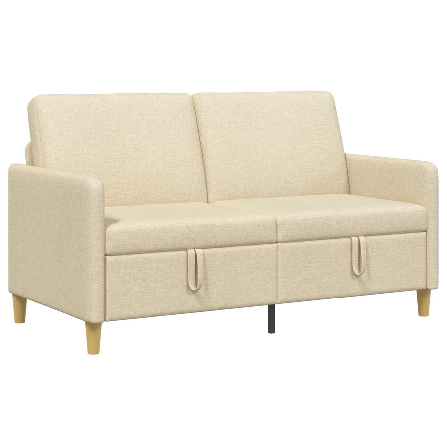 Bank met opslag Crèmekleurig 152 x 78 x 87 cm Polyester