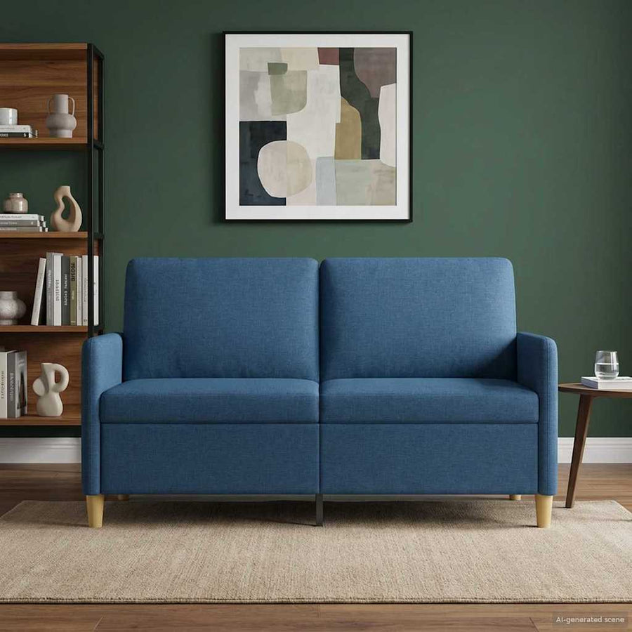 Bank met opslag Blauw 152 x 78 x 87 cm Polyester