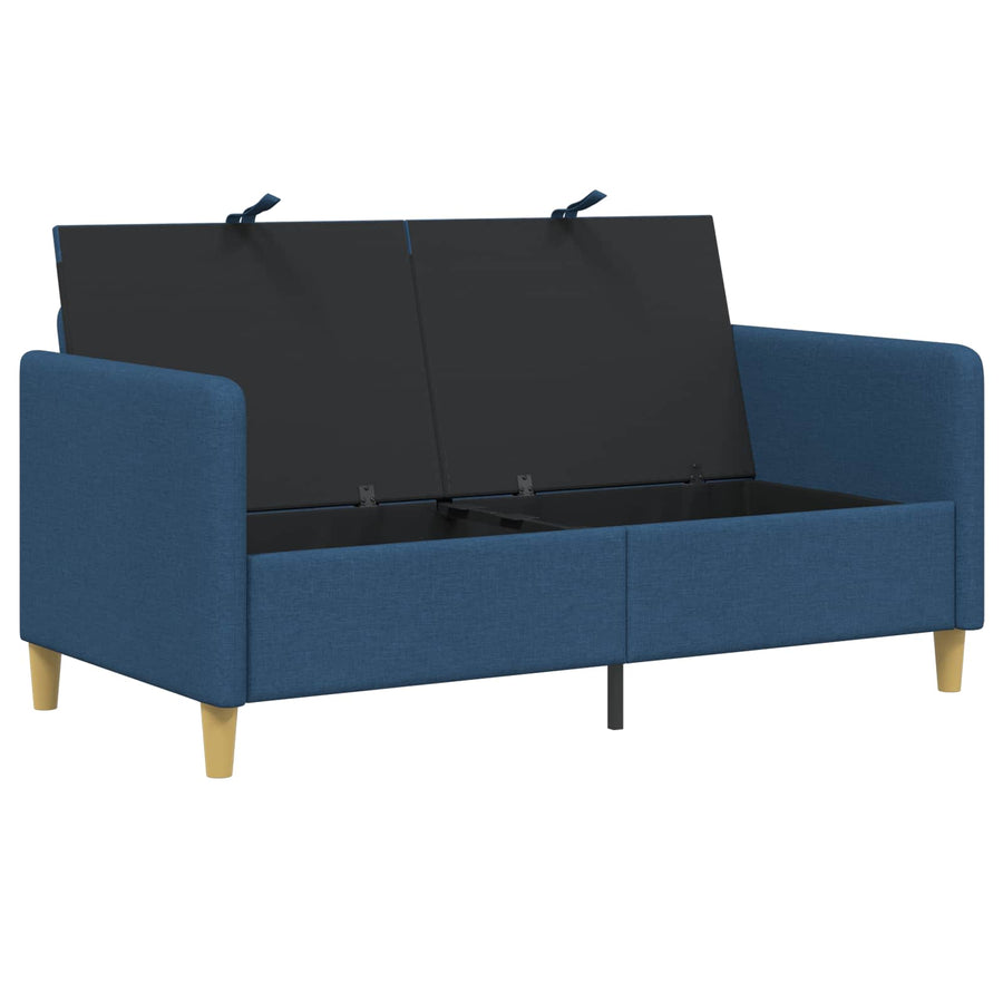 Bank met opslag Blauw 152 x 78 x 87 cm Polyester