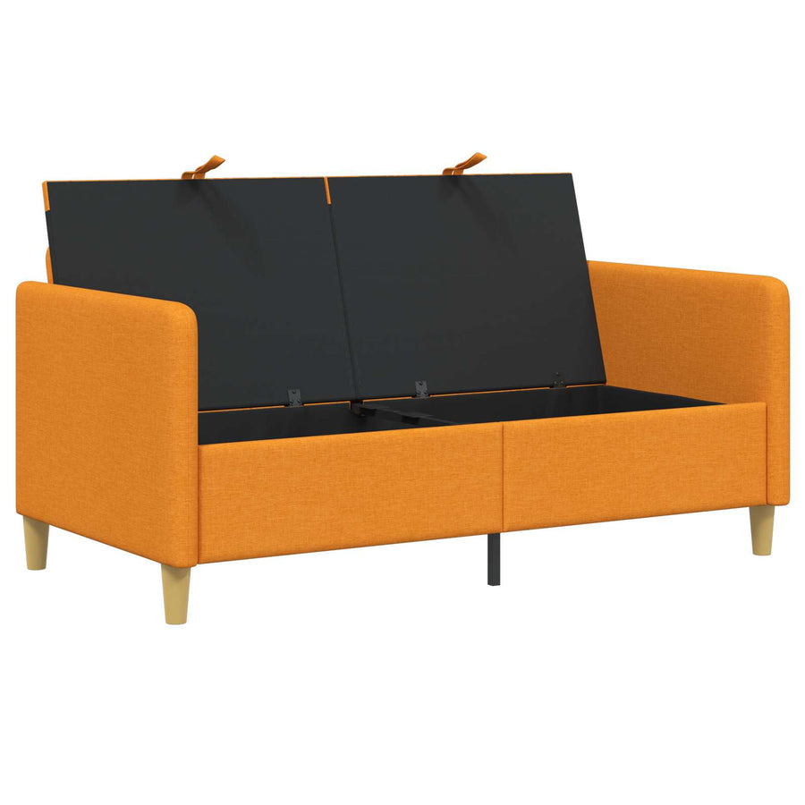 Bank met opslag Donkergeel 152 x 78 x 87 cm Polyester