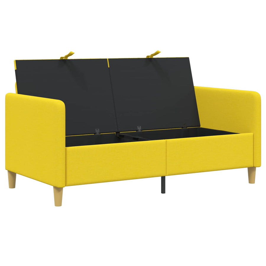 Bank met opslag Lichtgeel 152 x 78 x 87 cm Polyester