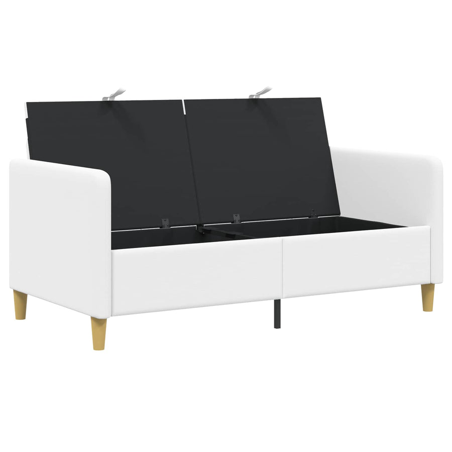Bank met opslag Wit 152 x 78 x 87 cm Polyester