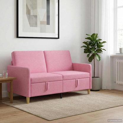 Bank met opslag Roze 152 x 78 x 87 cm Polyester