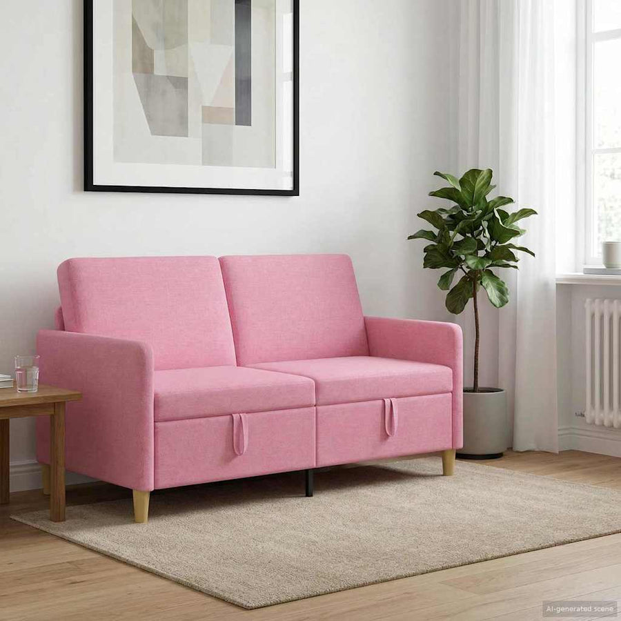 Bank met opslag Roze 152 x 78 x 87 cm Polyester