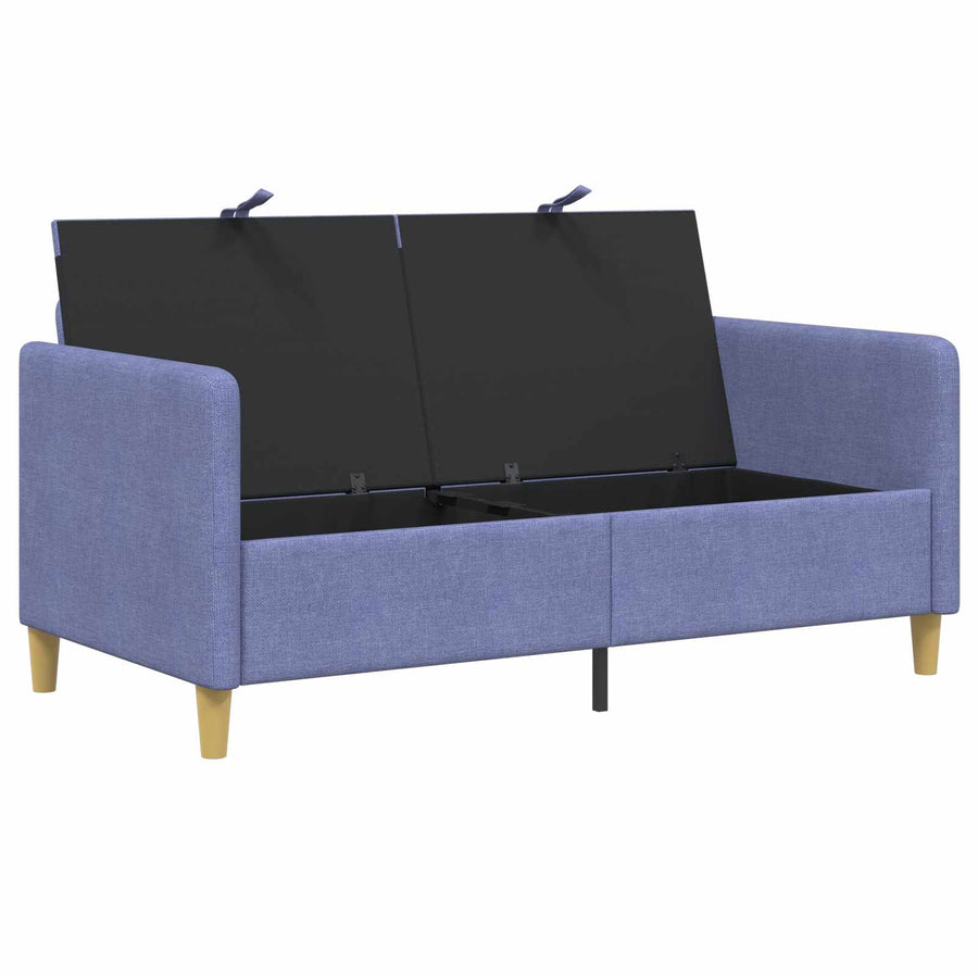 Bank met opslag Jeans Blauw 152 x 78 x 87 cm Polyester