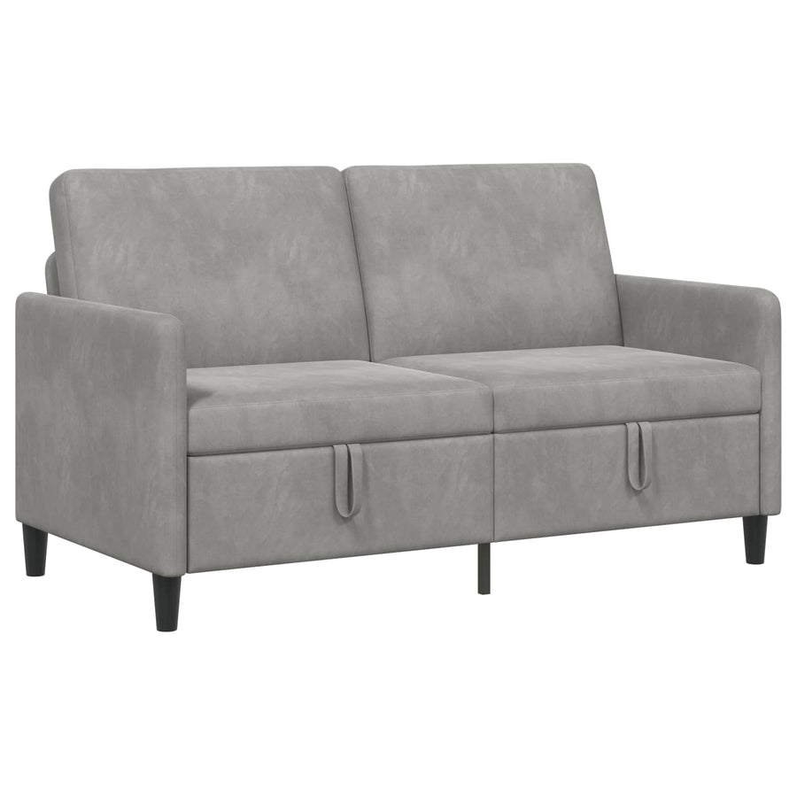 Bank met opslag Lichtgrijs 152 x 78 x 87 cm Polyester