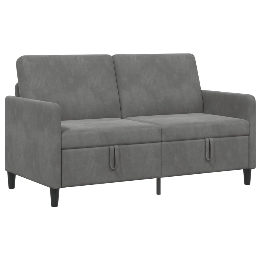 Bank met opslag Donkergrijs 152 x 78 x 87 cm Polyester