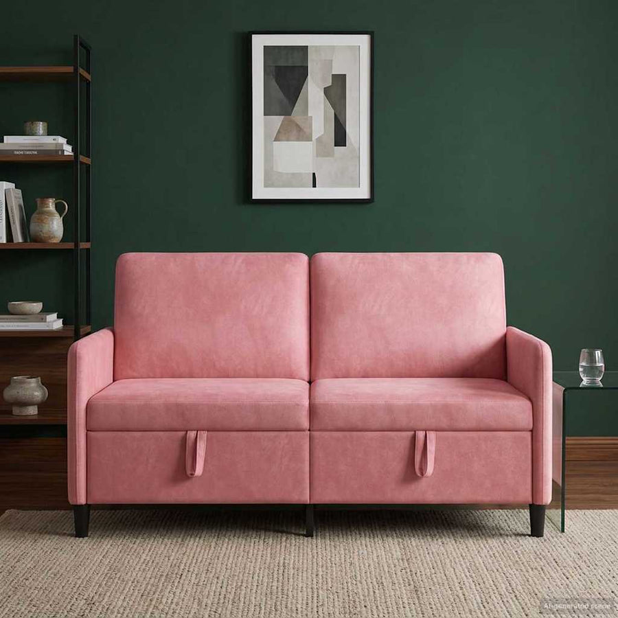 Bank met opslag Roze 152 x 78 x 87 cm Polyester