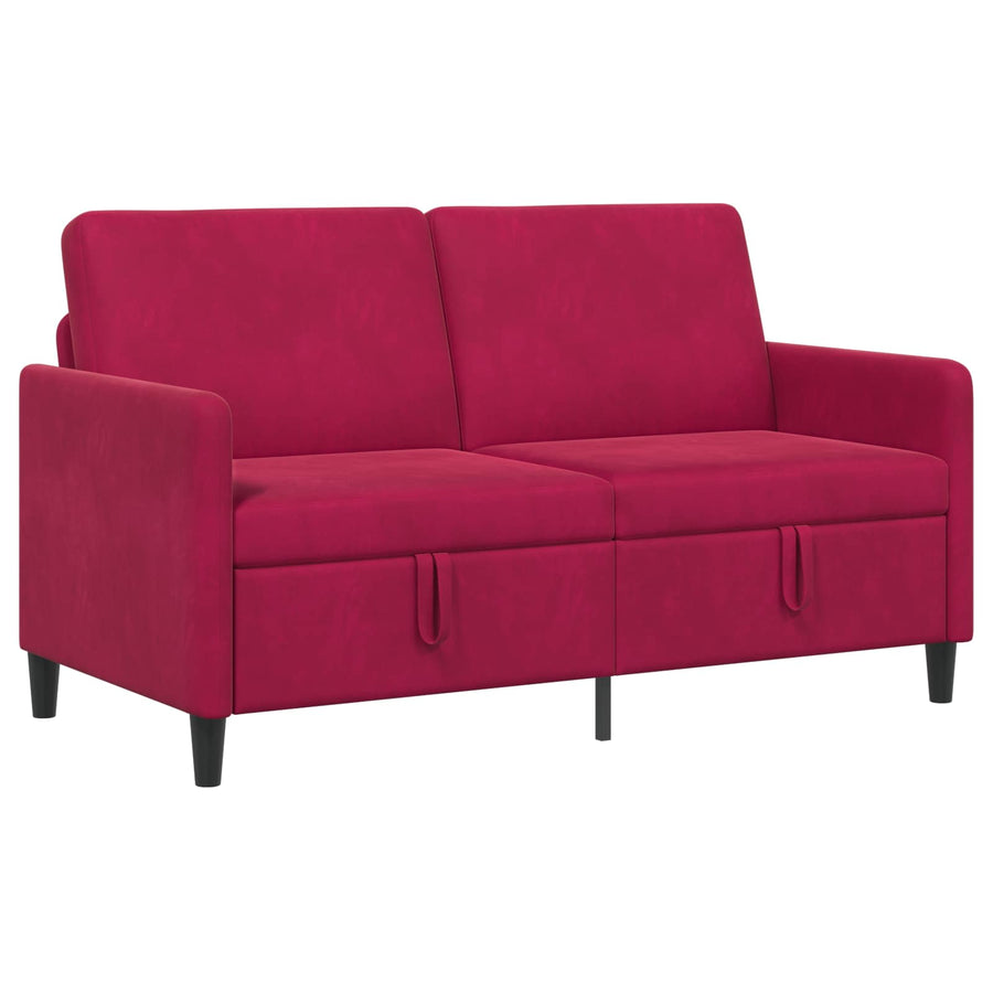 Bank met opslag Wijnrood 152 x 78 x 87 cm Polyester