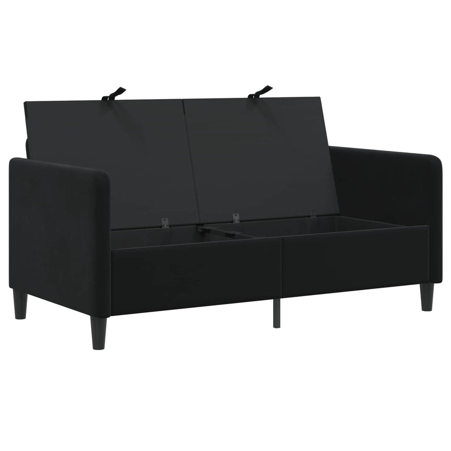 Bank met opslag Zwart 152 x 78 x 87 cm Polyester
