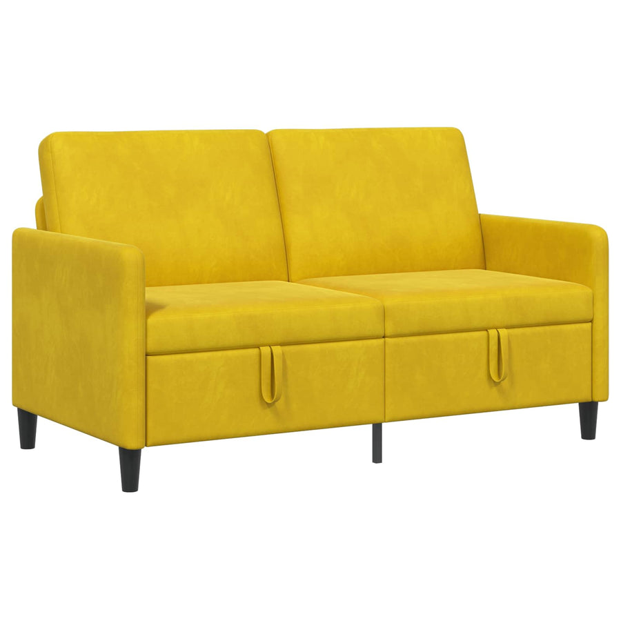 Bank met opslag Geel 152 x 78 x 87 cm Polyester