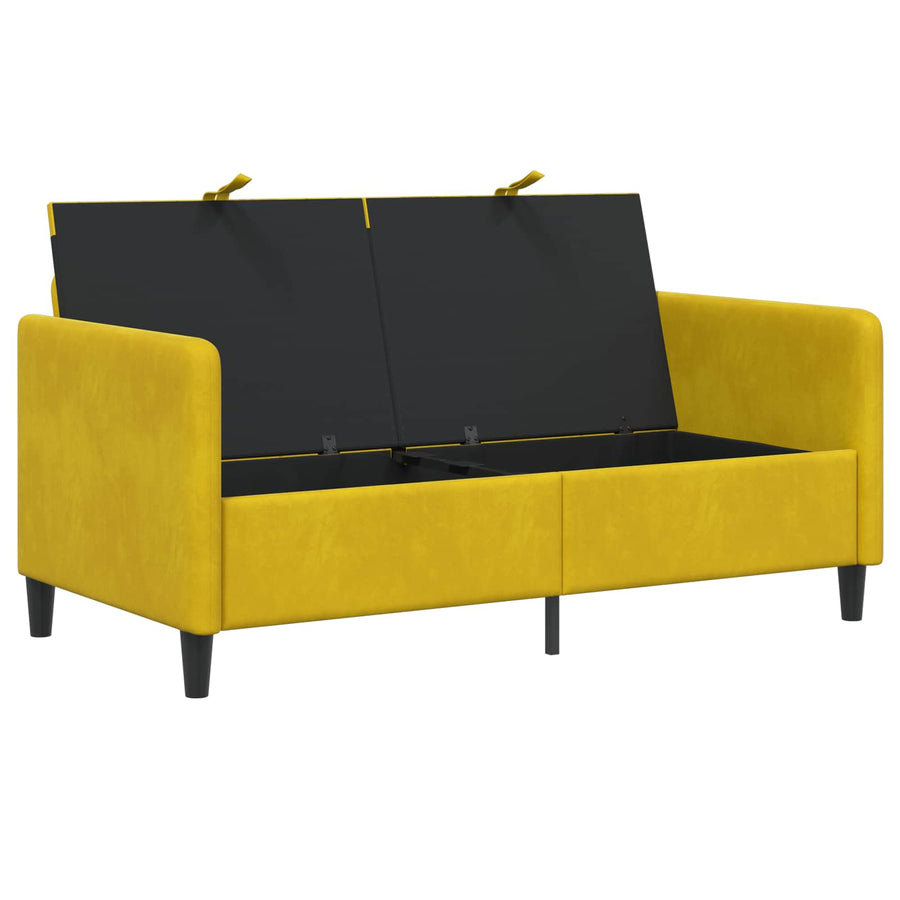 Bank met opslag Geel 152 x 78 x 87 cm Polyester