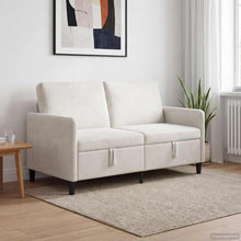 Bank met opslag Crèmekleurig 152 x 78 x 87 cm Polyester