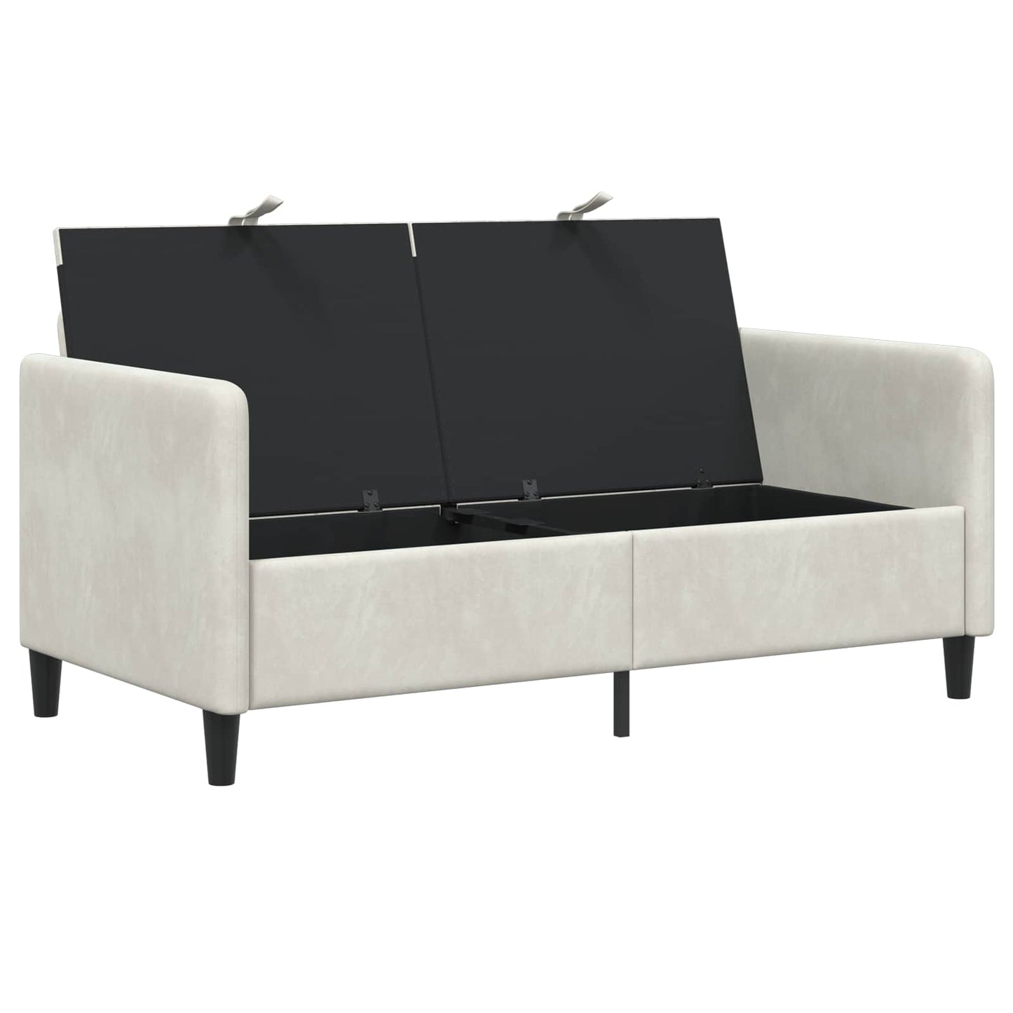 Bank met opslag Crèmekleurig 152 x 78 x 87 cm Polyester