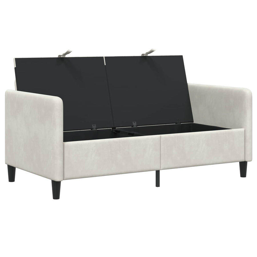 Bank met opslag Crèmekleurig 152 x 78 x 87 cm Polyester