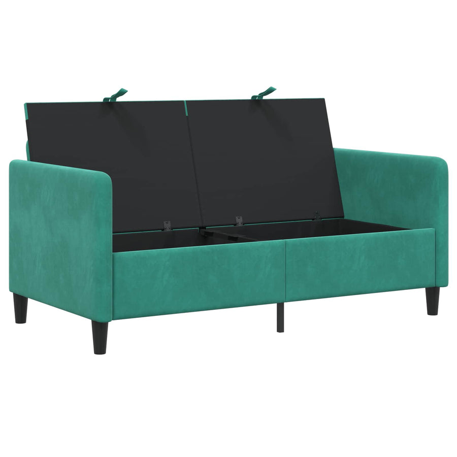 Bank met opslag Turquoise 152 x 78 x 87 cm Polyester
