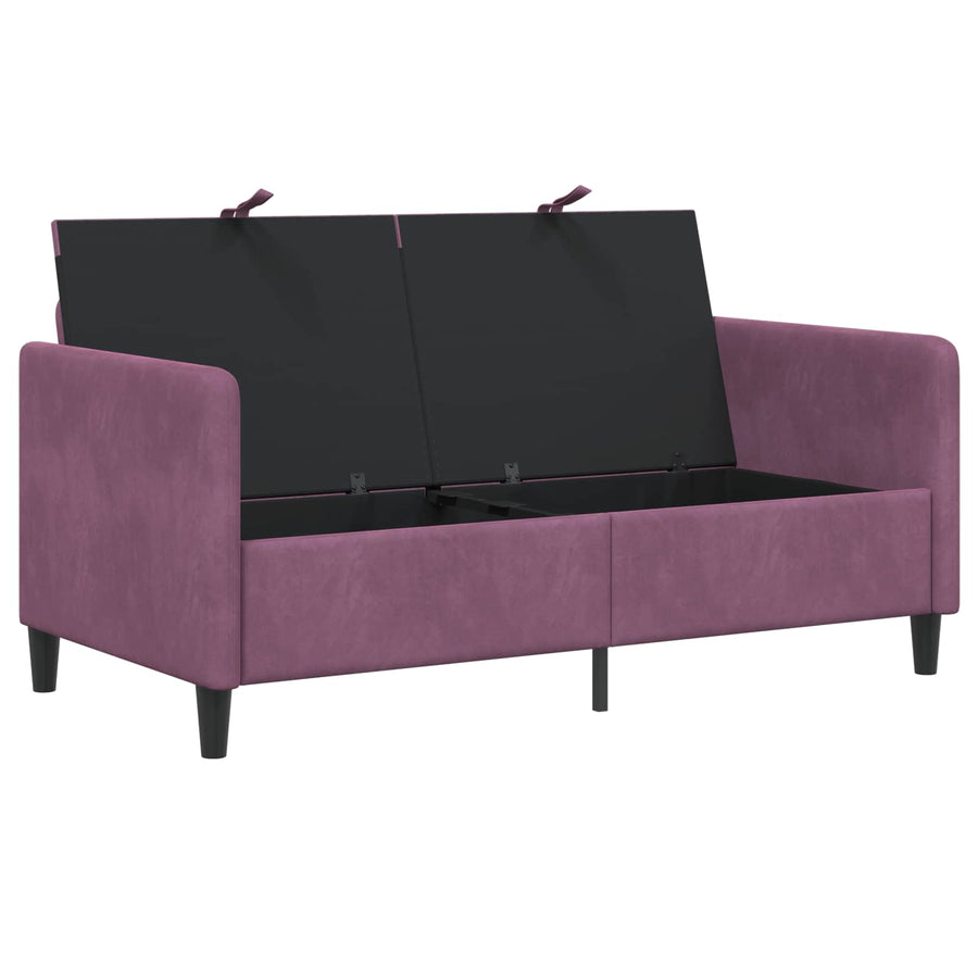 Bank met opslag Paars 152 x 78 x 87 cm Polyester