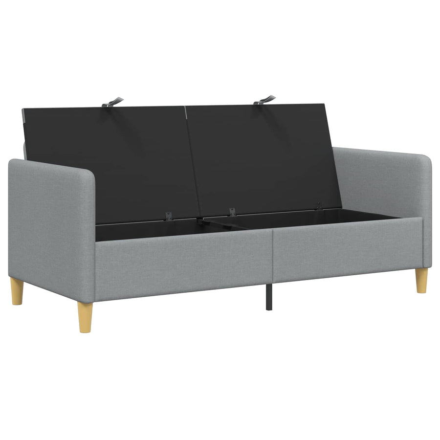 Bank met opslag Lichtgrijs 172 x 78 x 87 cm Polyester