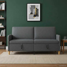 Bank met opslag Donkergrijs 172 x 78 x 87 cm Polyester