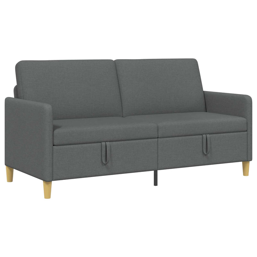 Bank met opslag Donkergrijs 172 x 78 x 87 cm Polyester