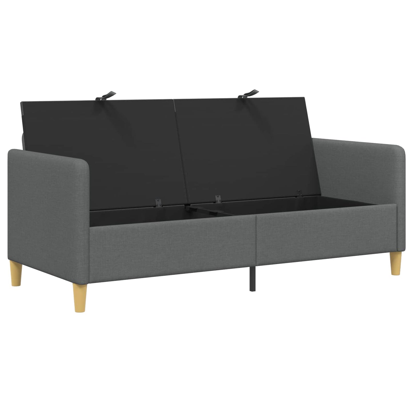 Bank met opslag Donkergrijs 172 x 78 x 87 cm Polyester