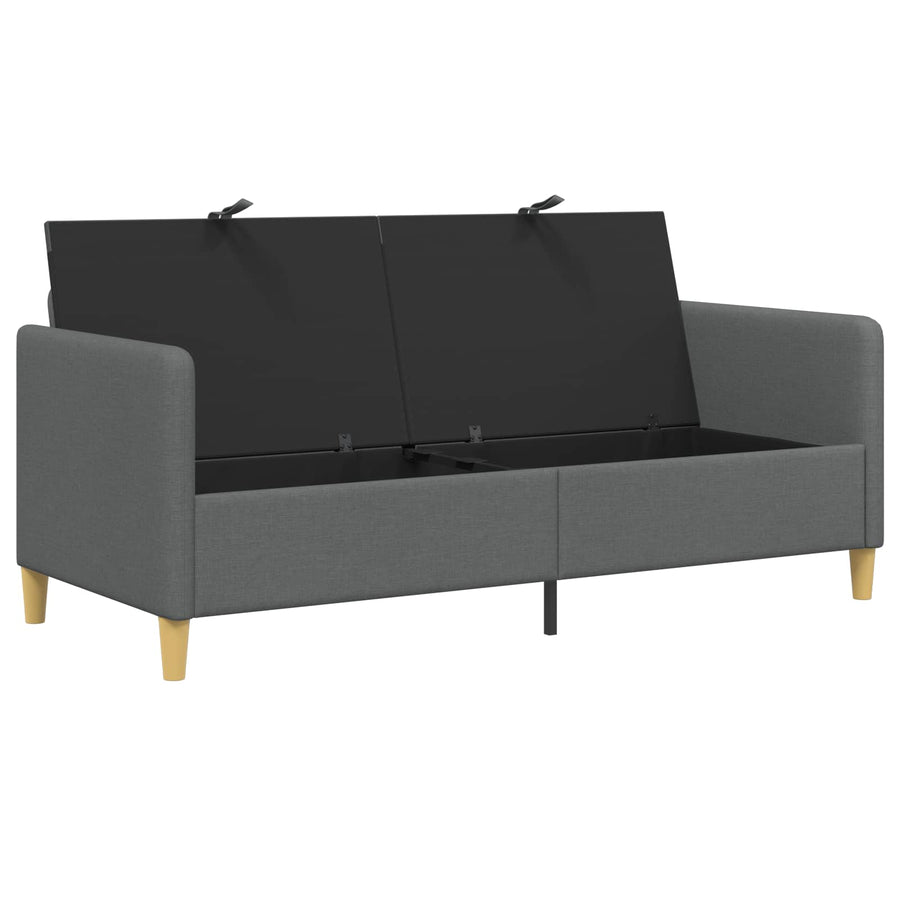 Bank met opslag Donkergrijs 172 x 78 x 87 cm Polyester