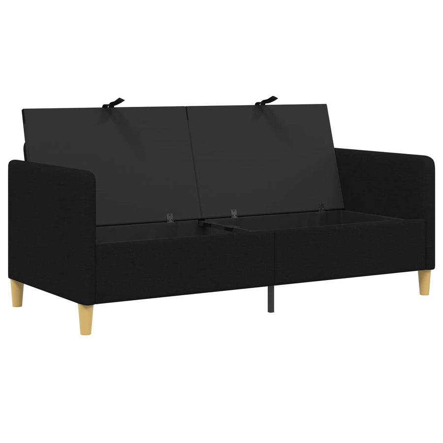 Bank met opslag Zwart 172 x 78 x 87 cm Polyester