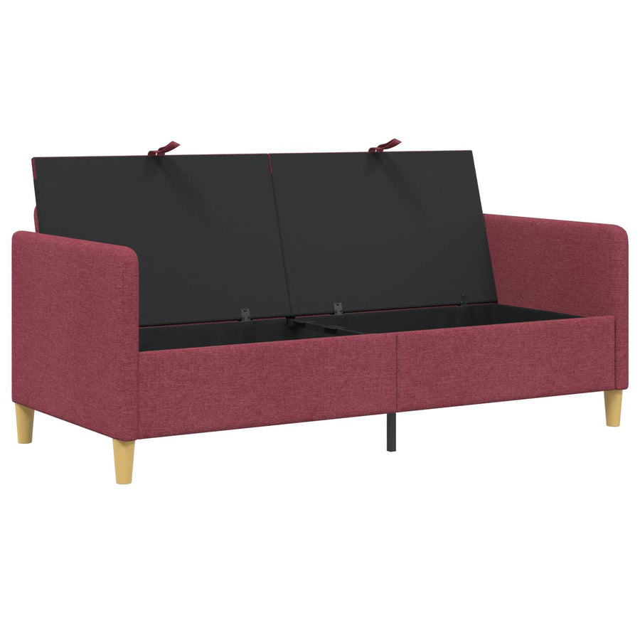 Bank met opslag Wijnrood 172 x 78 x 87 cm Polyester