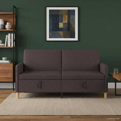 Bank met opslag Donkerbruin 172 x 78 x 87 cm Polyester