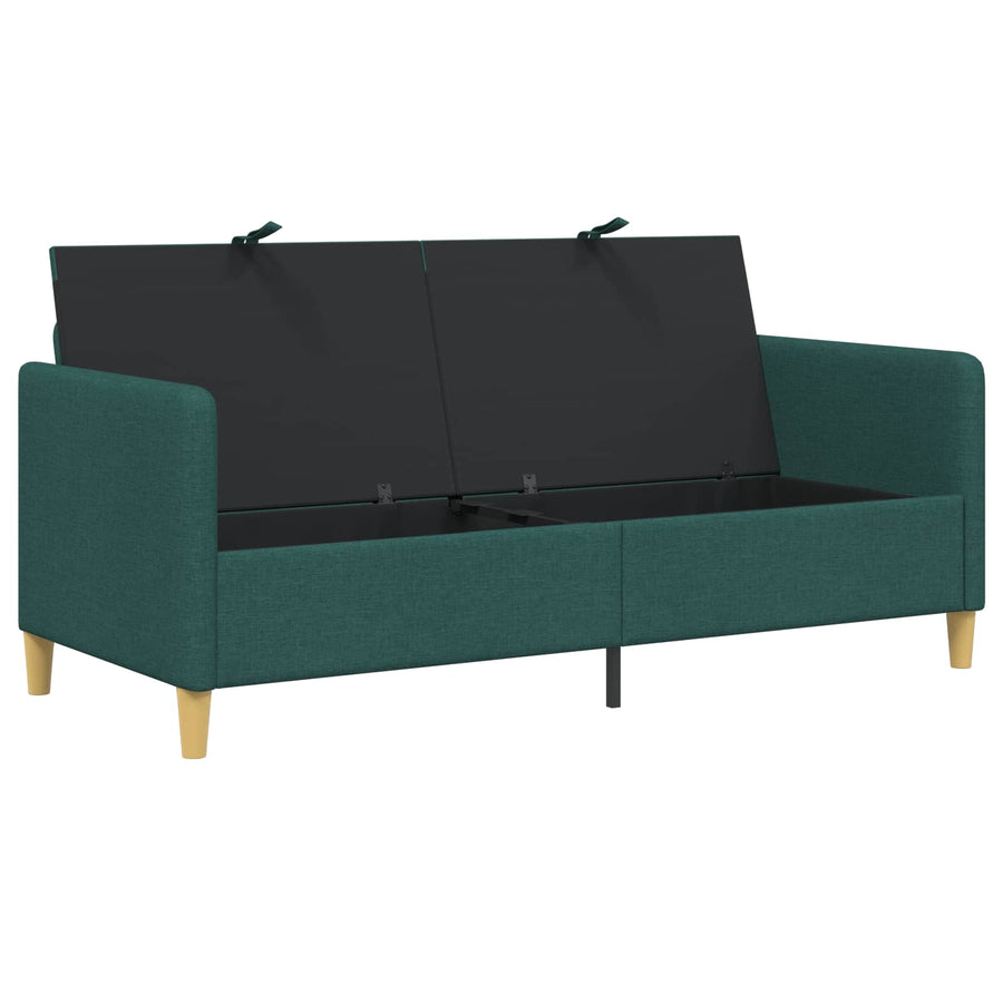 Bank met opslag Donkergroen 172 x 78 x 87 cm Polyester