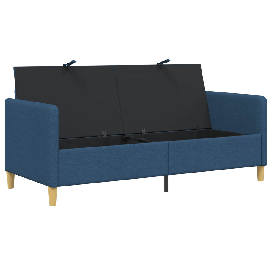 Bank met opslag Blauw 172 x 78 x 87 cm Polyester