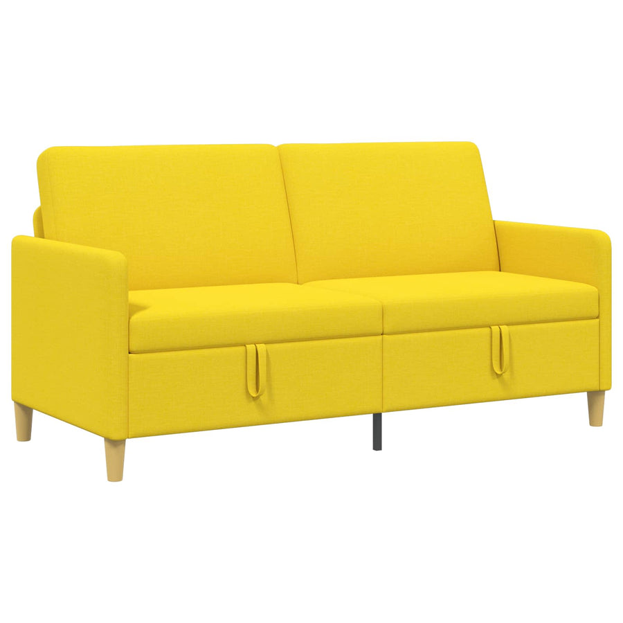 Bank met opslag Lichtgeel 172 x 78 x 87 cm Polyester