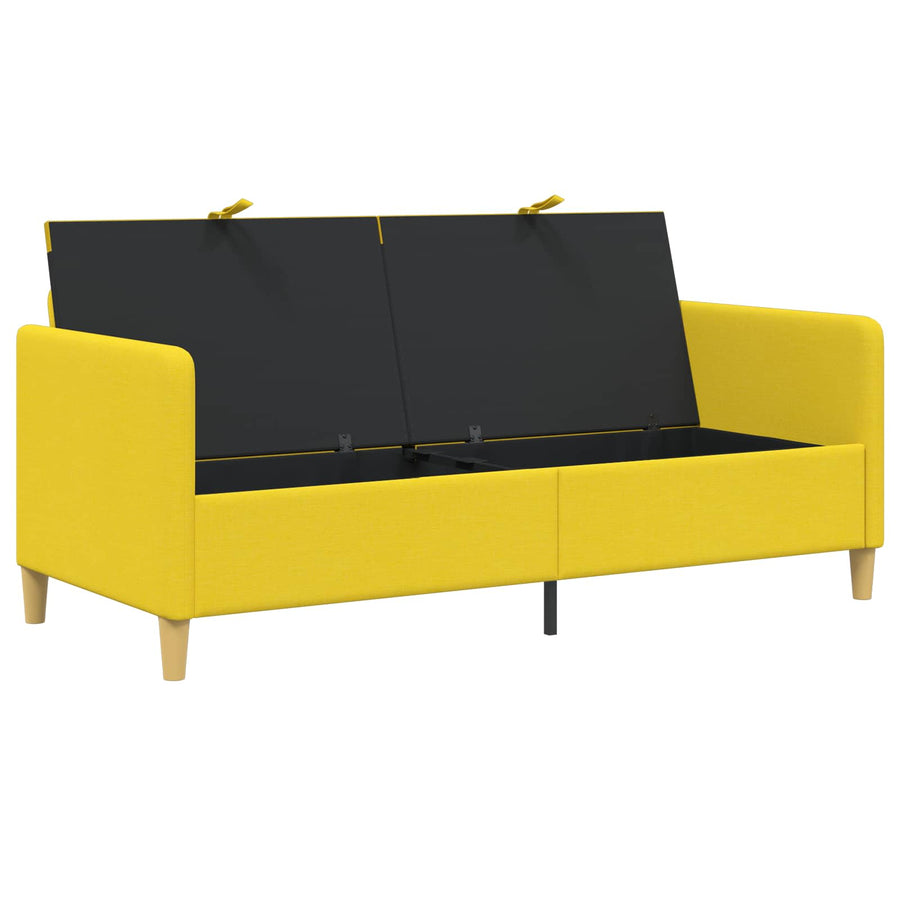 Bank met opslag Lichtgeel 172 x 78 x 87 cm Polyester