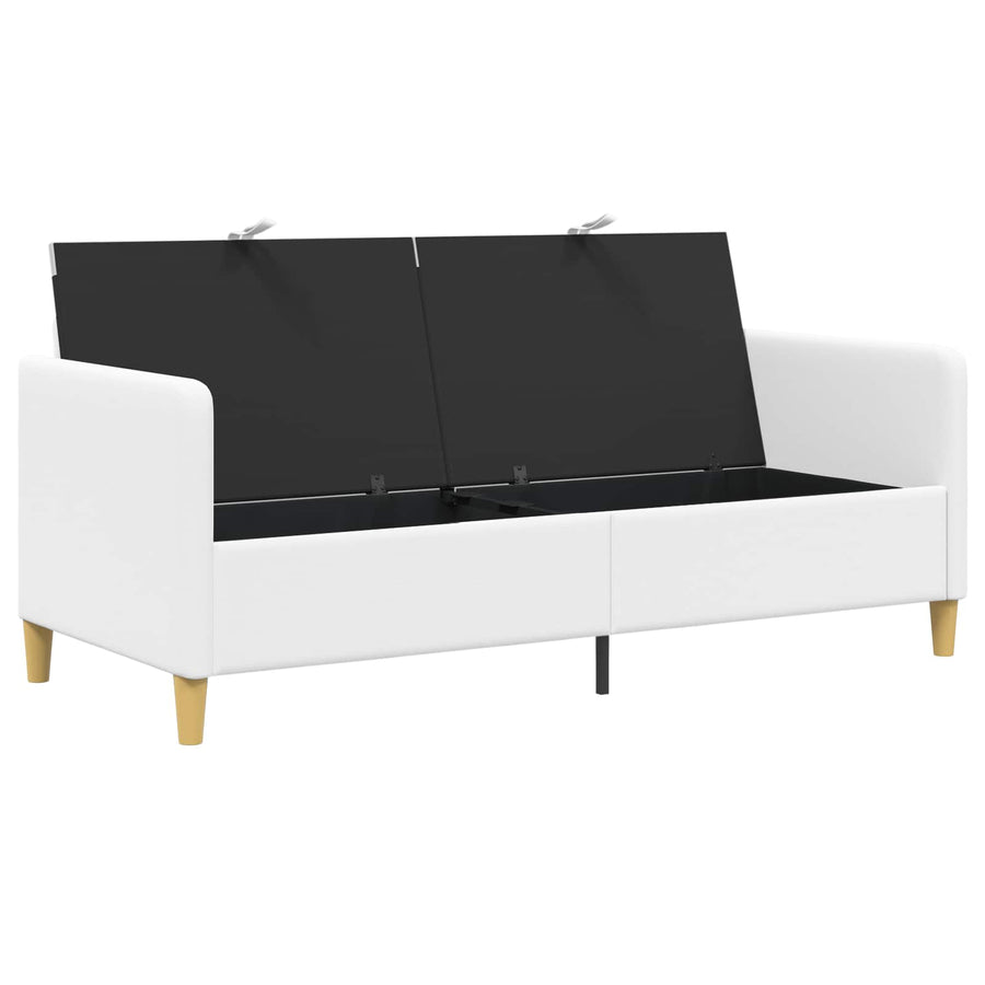 Bank met opslag Wit 172 x 78 x 87 cm Polyester