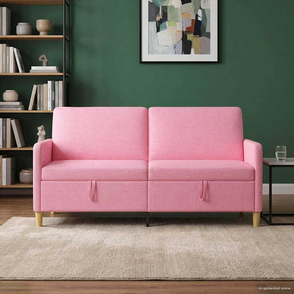 Bank met opslag Roze 172 x 78 x 87 cm Polyester