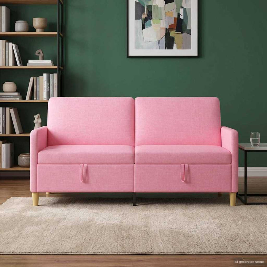 Bank met opslag Roze 172 x 78 x 87 cm Polyester