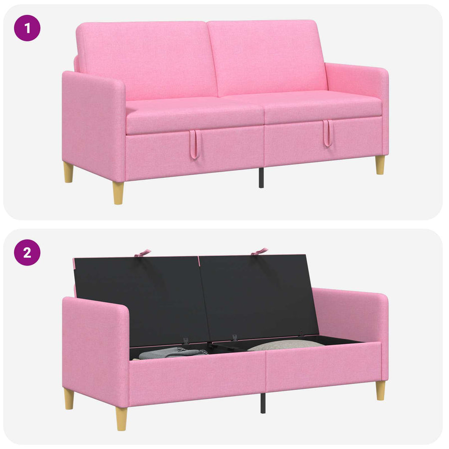 Bank met opslag Roze 172 x 78 x 87 cm Polyester