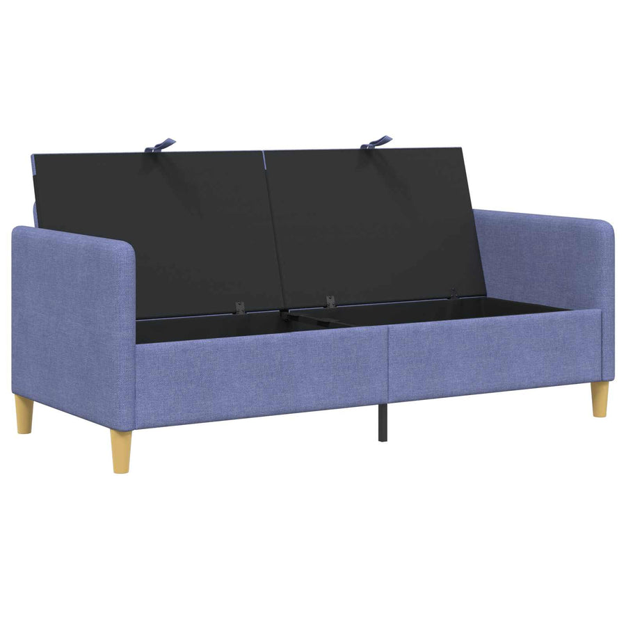 Bank met opslag Jeans Blauw 172 x 78 x 87 cm Polyester