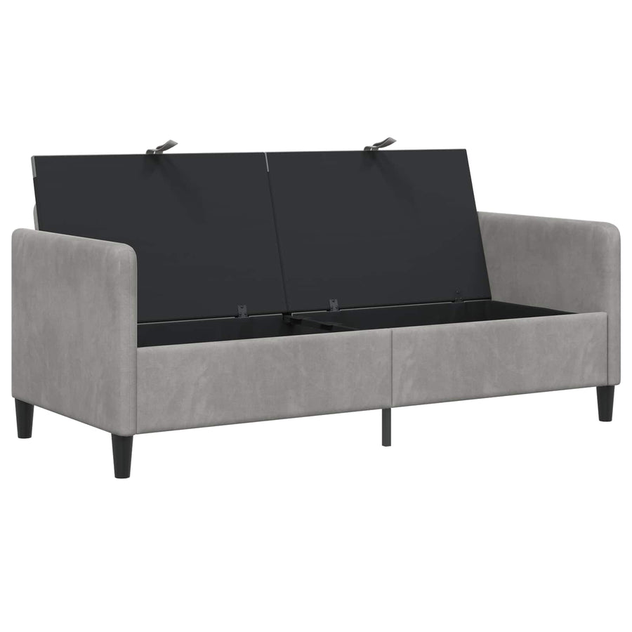 Bank met opslag Lichtgrijs 172 x 78 x 87 cm Polyester