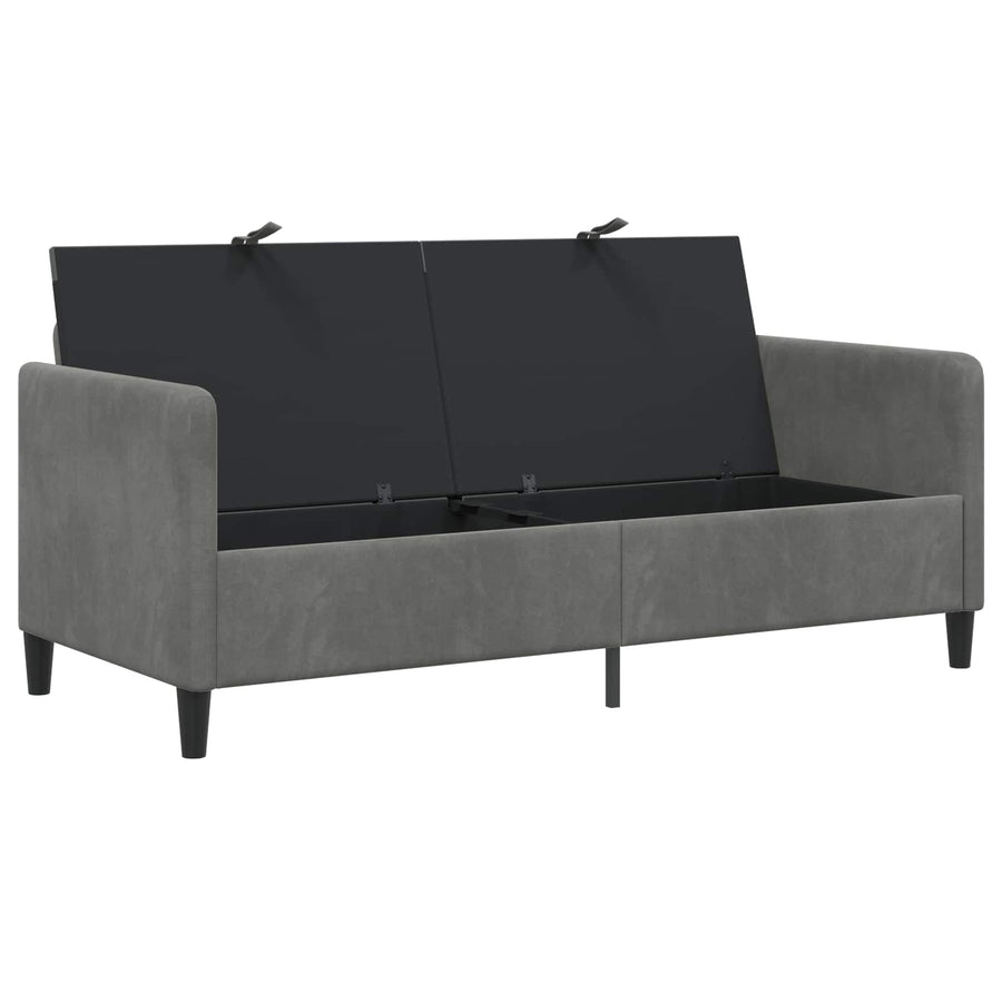 Bank met opslag Donkergrijs 172 x 78 x 87 cm Polyester