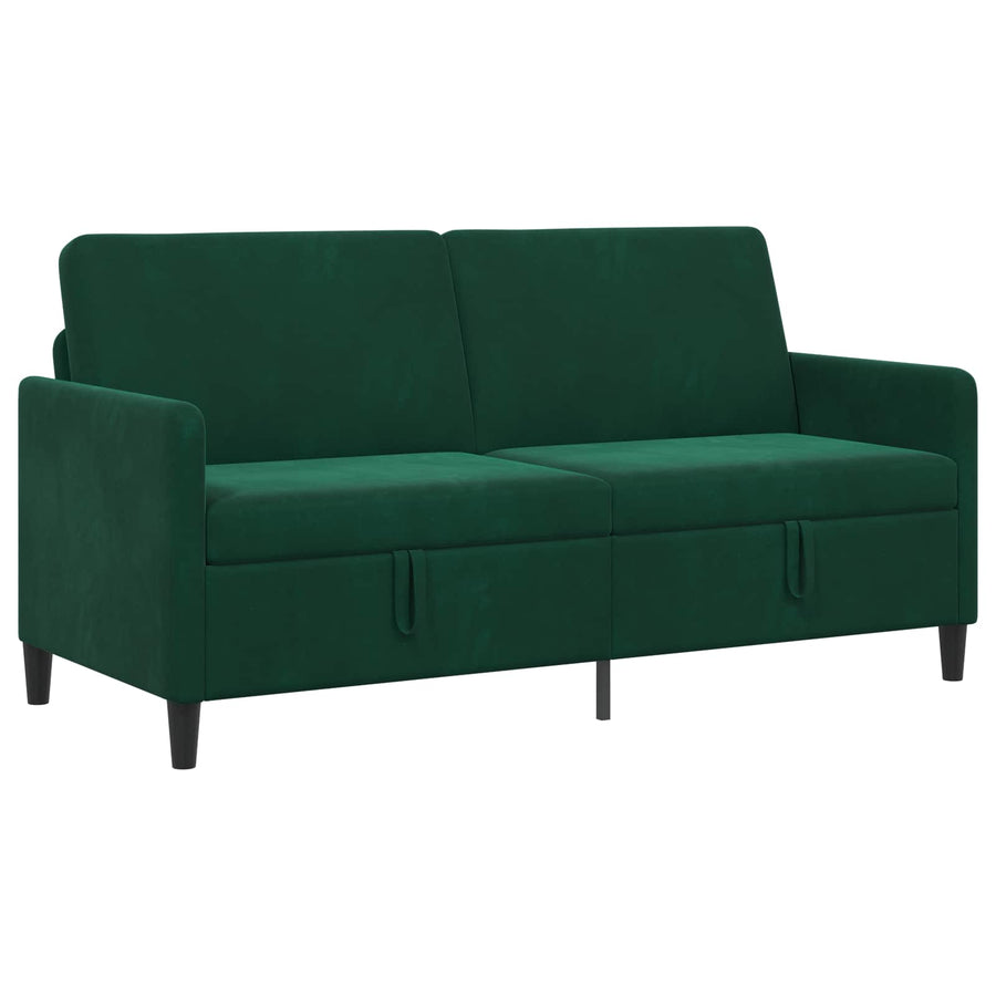 Bank met opslag Donkergroen 172 x 78 x 87 cm Polyester