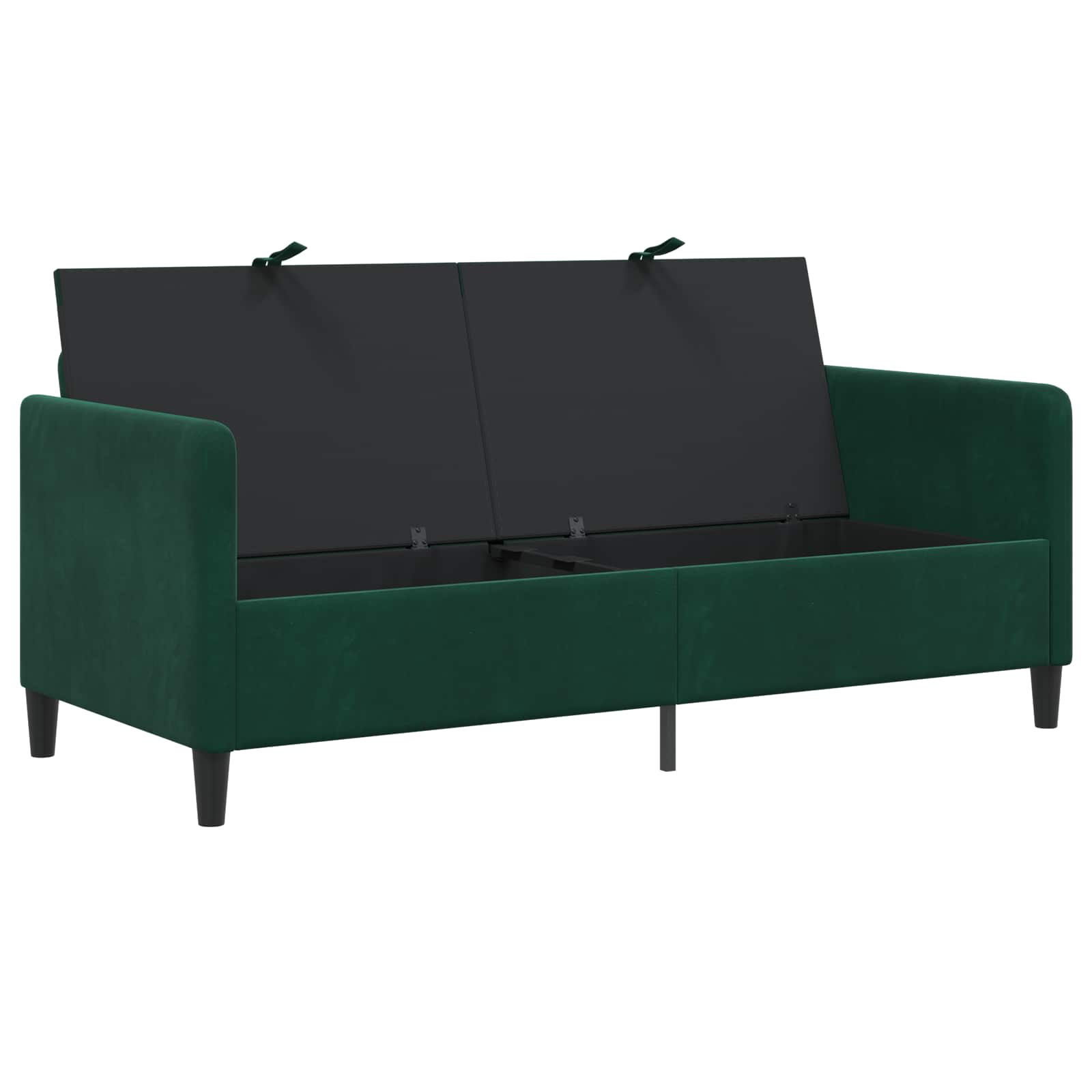 Bank met opslag Donkergroen 172 x 78 x 87 cm Polyester