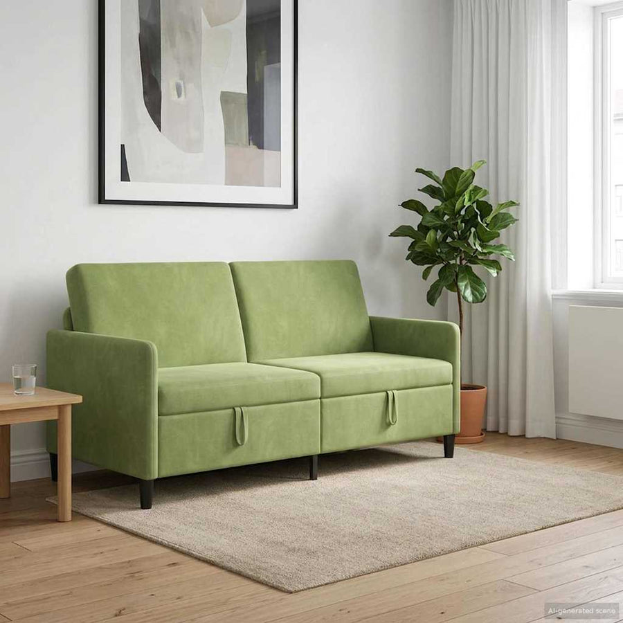 Bank met opslag Lichtgroen 172 x 78 x 87 cm Polyester
