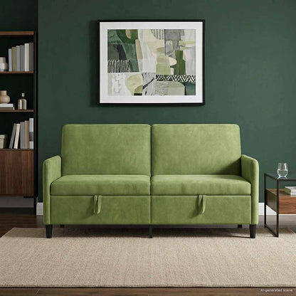 Bank met opslag Lichtgroen 172 x 78 x 87 cm Polyester